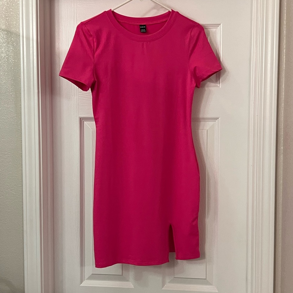🔥3for$15 New Hot Pink T-Shirt Dress